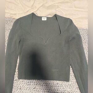 Abercrombie & Fitch army green Knit Top